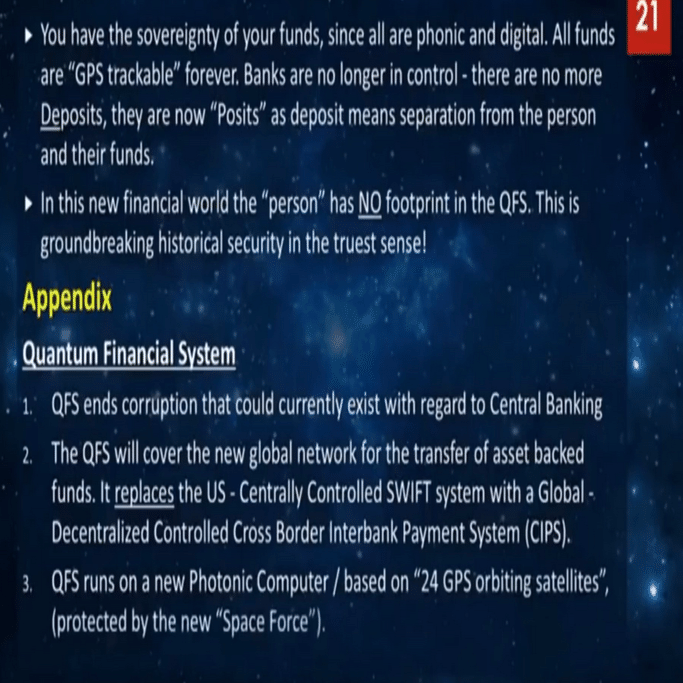 THE QUANTUM FINANCIAL SYSTEM｜CHICKEN COZY