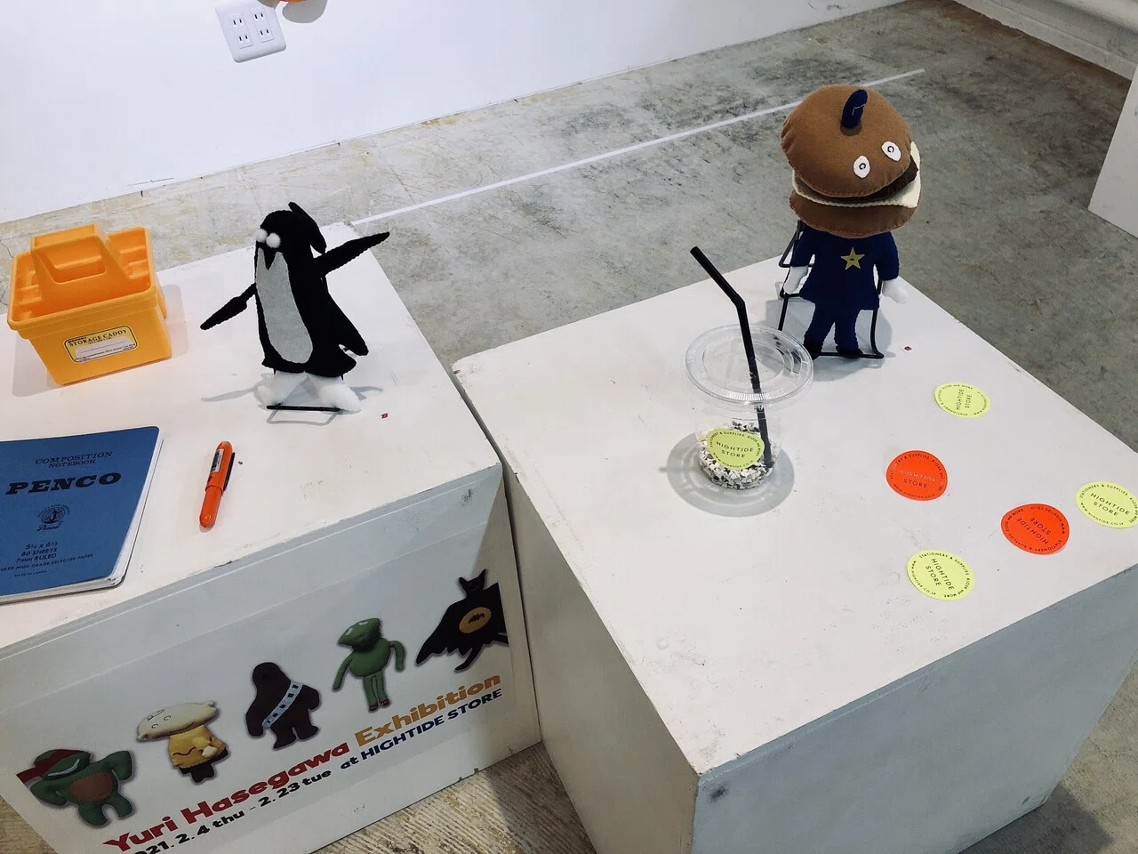 ヤツらがずらり「Yuri Hasegawa Exhibition at HIGHTIDE STORE