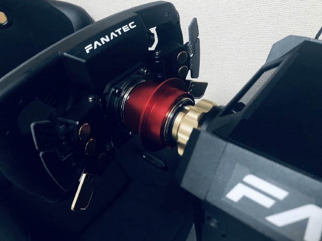 FANATEC Podium Advanced Paddle ModuleをFormula V2ステアリングに