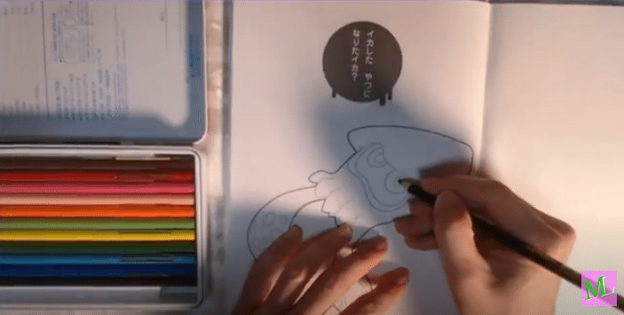 スプラトゥーン塗り絵 イカちゃんを色鉛筆でチャレンジ 任天堂ショップで購入 マヨネーズ Note スプラトゥーン塗り絵 イカちゃんを色鉛筆でチャレンジ 任天堂ショップで購入 マヨネーズ Note