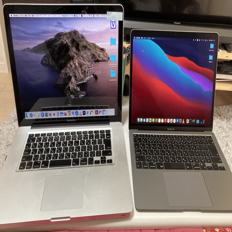 Mac book pro 2012midモデルを使っていた僕がM1 Mac book air 2021を