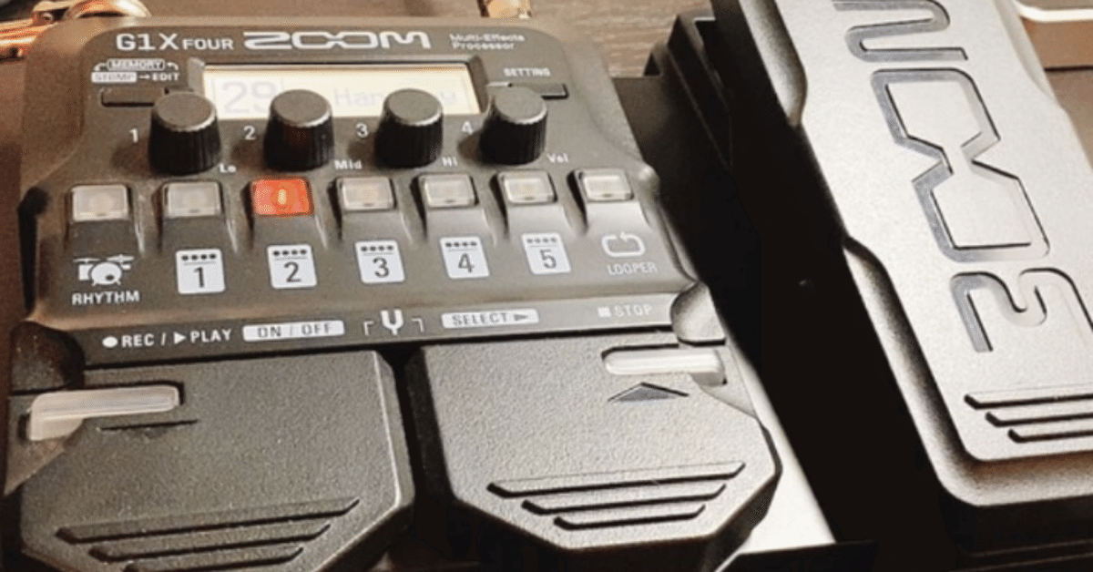 ZOOM G1 FOUR & Rowin Plexion 動作確認済み✅ G1_FOUR_top.jpg.