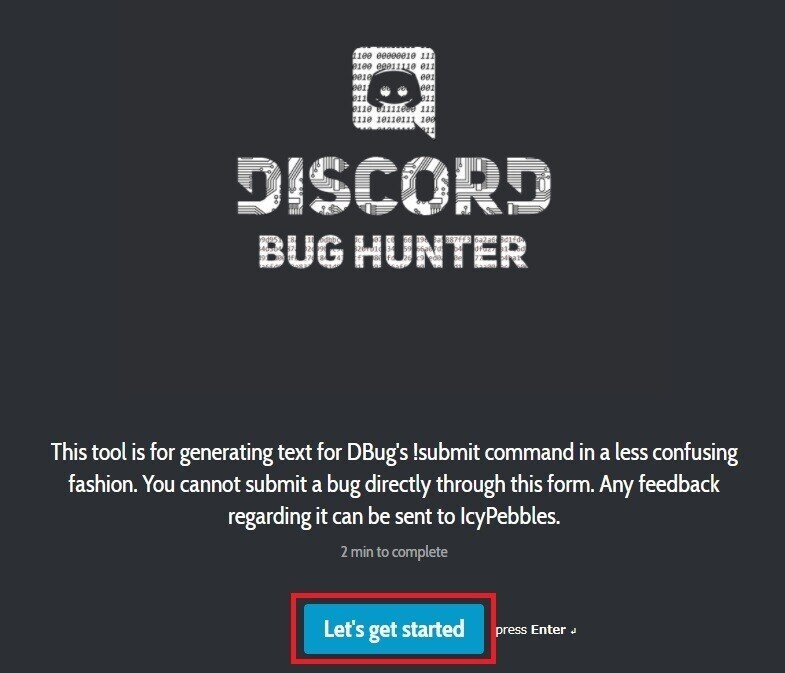 Discord Bughunter Programについて Cube Note Discord Bughunter Programについて Cube Note