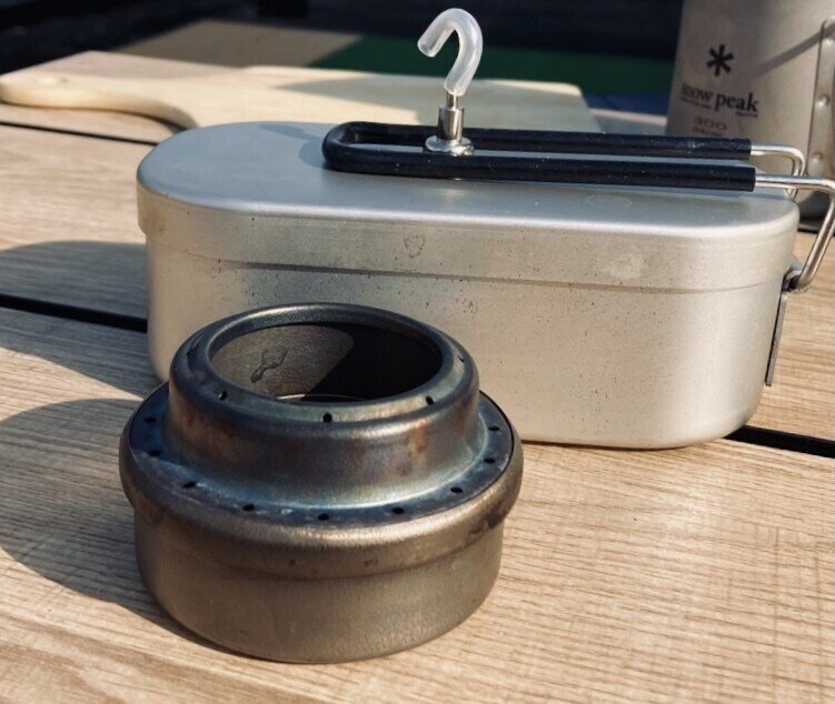 evernewチタンアルコールストーブでメスティン自動炊飯を試す