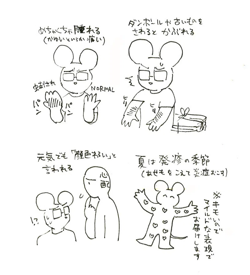 悲しきかな 皮膚の病 泥水 Note
