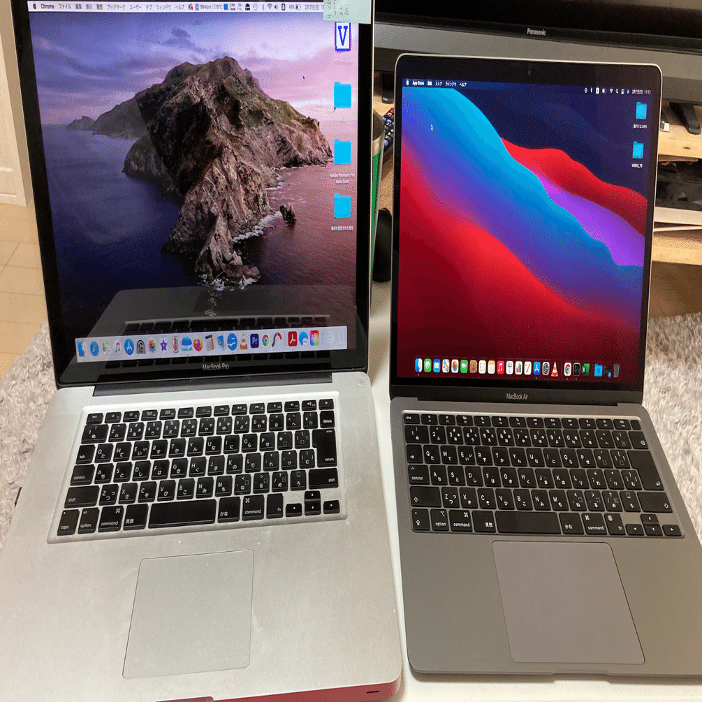 Mac book pro 2012midモデルを使っていた僕がM1 Mac book air 2021を