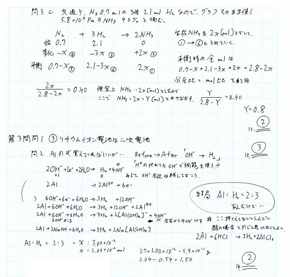 【第1回・第2回】サクセスクリニック（解答解説つき） 2021共通テスト第二日程「化学」解答解説｜宮元一賢⌬Miyamol