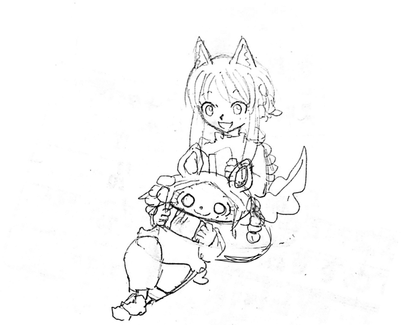 ゴロゴロ日和 ラフ 黄色ネジ Note