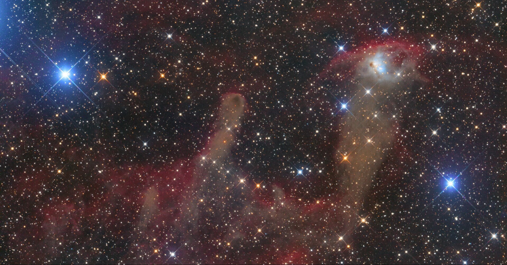 オリオン座の逆F型のマイナーな反射星雲 NGC1788｜近江商人