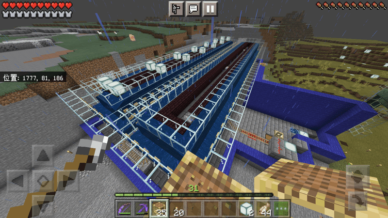 Minecraft 昆布自動収穫機と仕様の罠 紡戯 Note