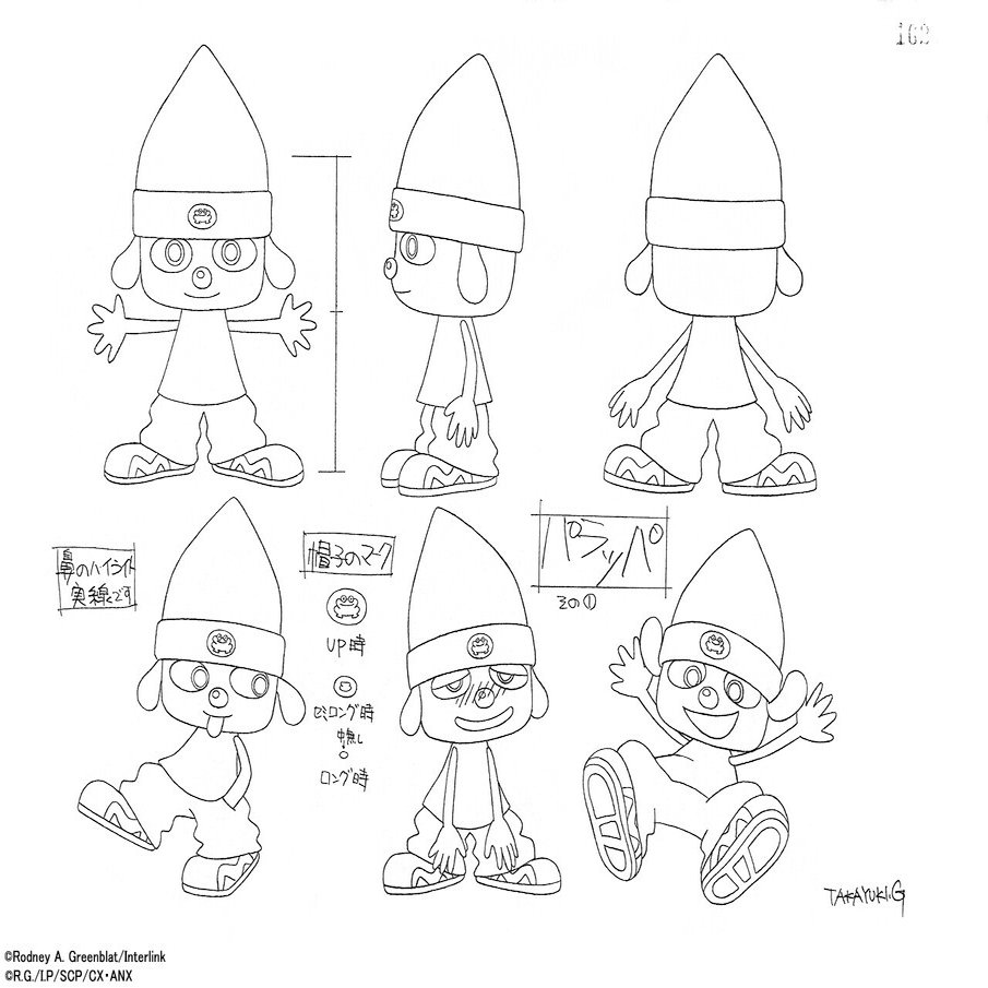 後藤隆幸アニメーター業40th Art Gallery パラッパラッパー 編 I G Note はじめました Note