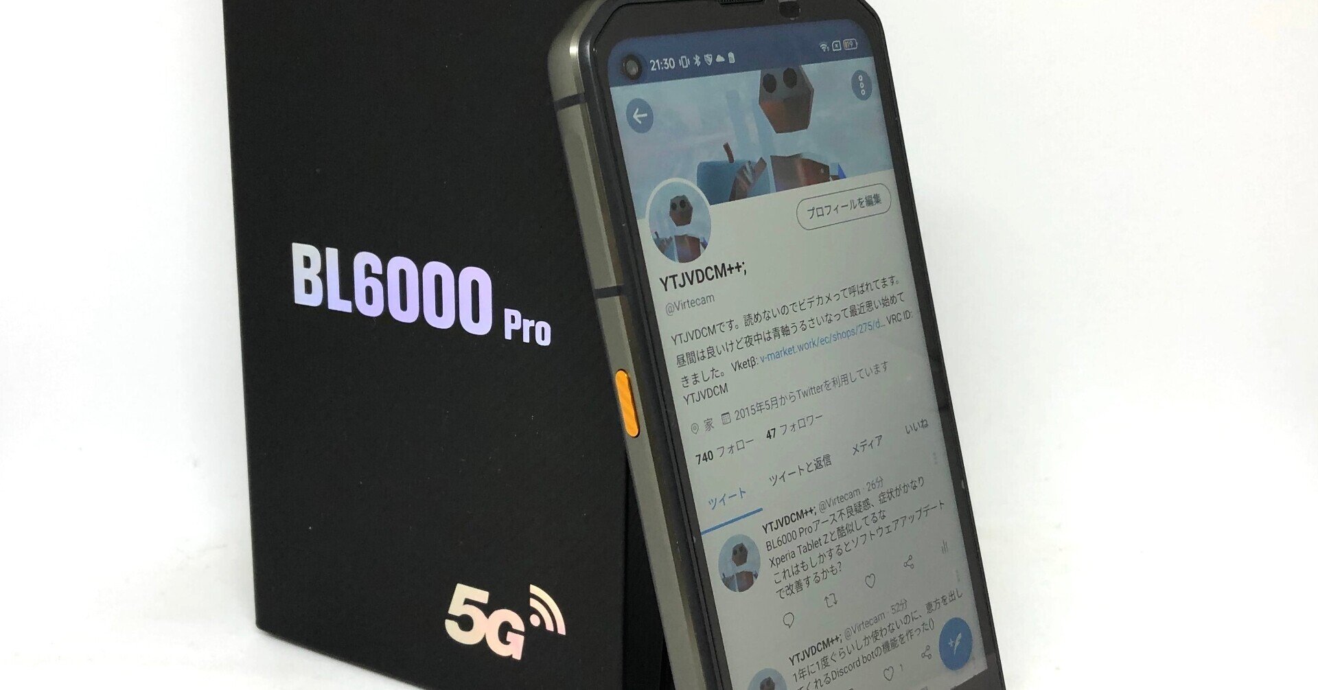ANDROID - タフネス5Gスマホ Blackview BL6000 Pro 5G Blackview BL6000 Pro 5G ラギッドスマートフォン 8+256GB アン