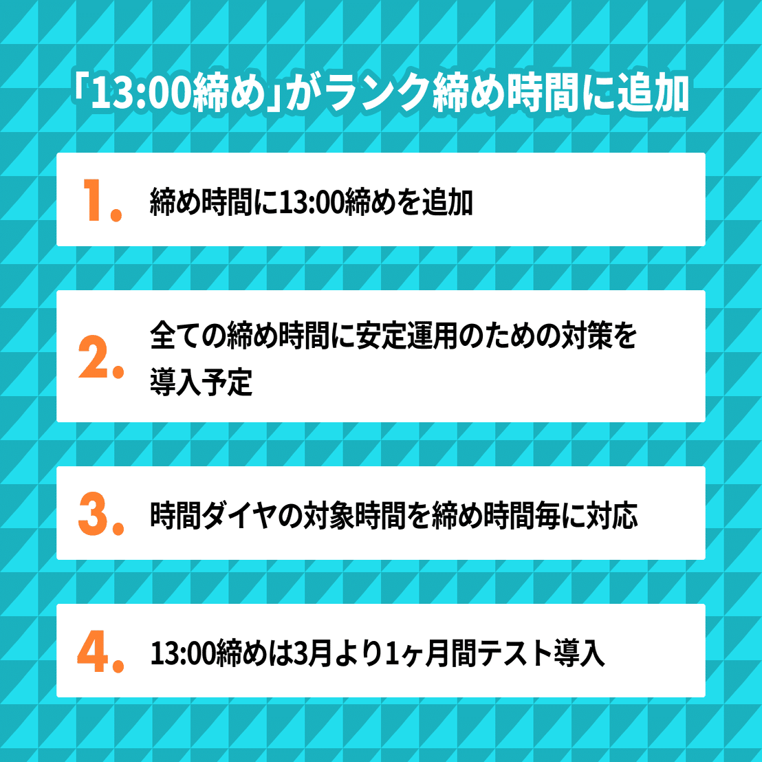 3月よりテスト導入 ランク締め時間に13時締めを追加 Pococha新機能 Pococha ポコチャ 公式