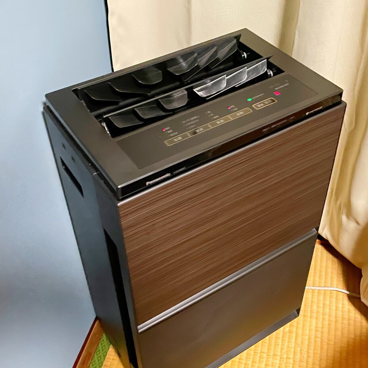 Panasonic F-VC70XT 煩かっ 加湿空気清浄機 木目ブラウン 