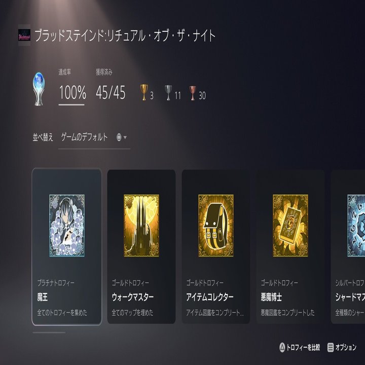 ブラッドステインドRotN(2021年2月フリプ)トロコン攻略と感想｜れん