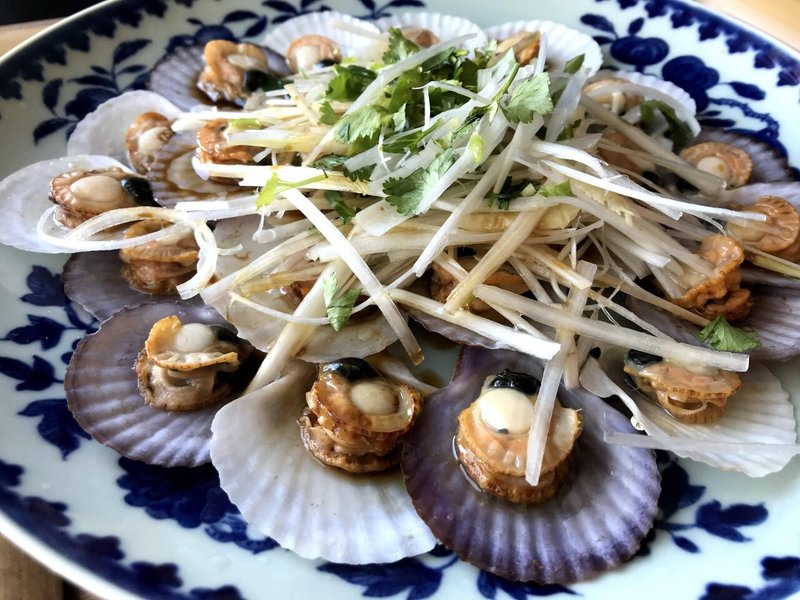 おうちで中華 油淋小扇貝 蒸しベビーホタテの香味だれかけ 酒徒 しゅと おうちで中華 Note