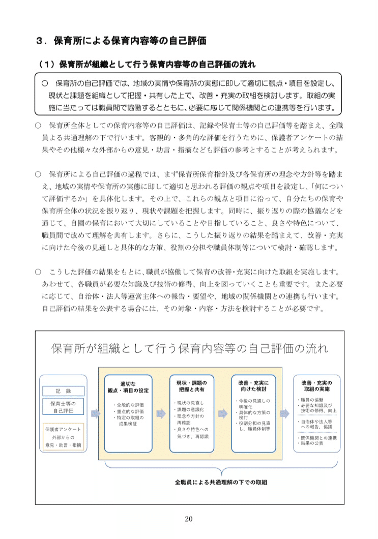 保育所における自己評価ガイドライン 2020 年改訂版 を読む No 31 Isaodad Note