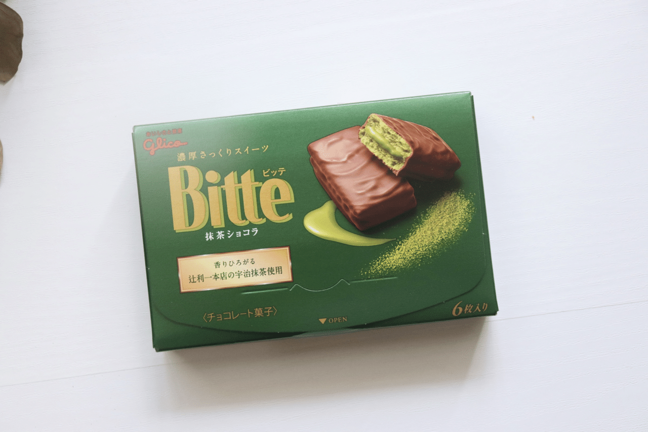 Bitte抹茶ショコラ グリコ Ku Ma Note
