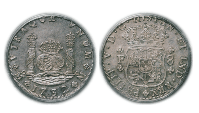 メキシコ　フェリペ５世（１７００－１７４６）　８レアル銀貨