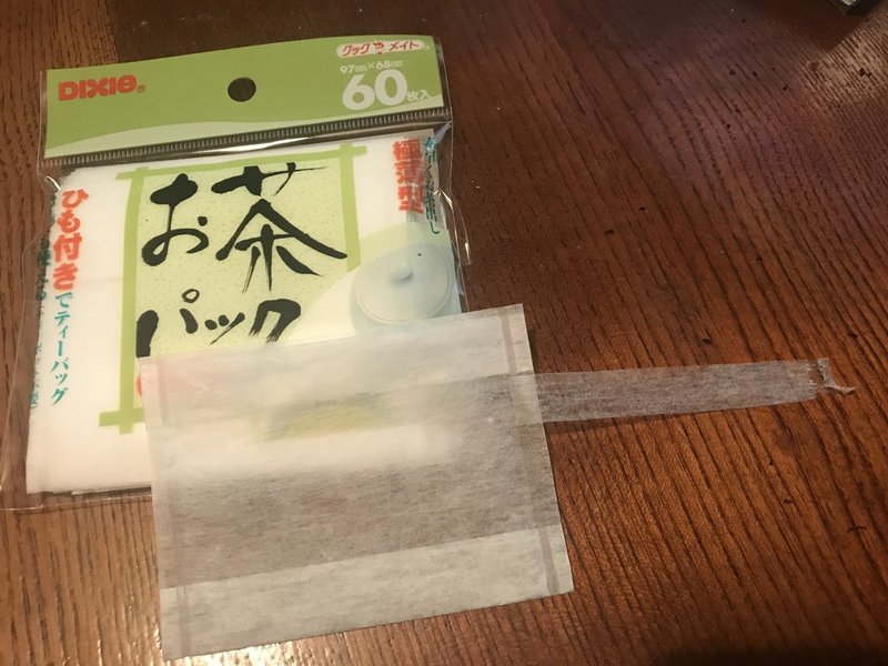 ひも付きティーバッグ 橘川幸夫 Note