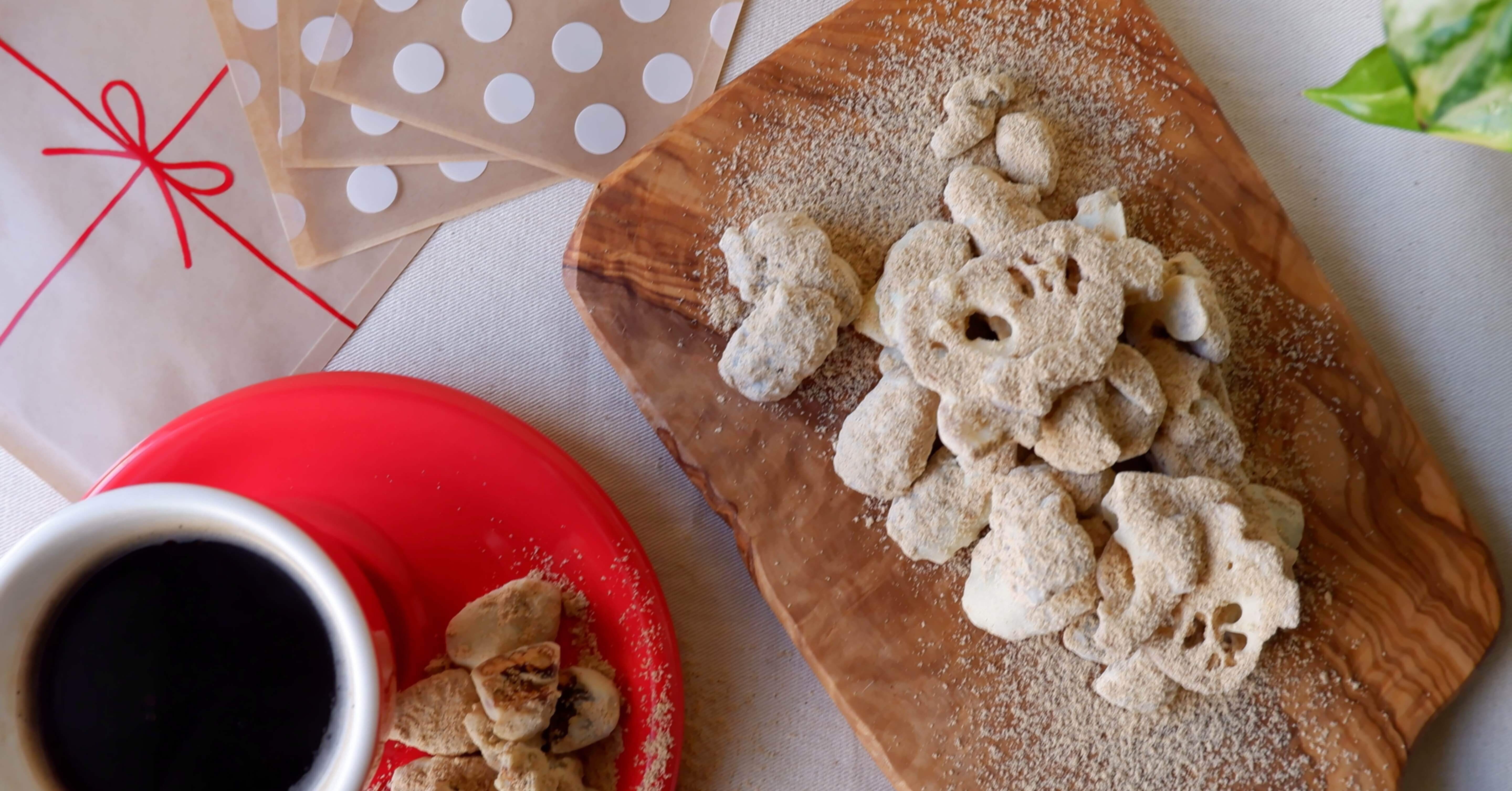 ホワイトチョコがけピーカンナッツとバゲットラスク きな粉風味 グッバイベーカリー Note