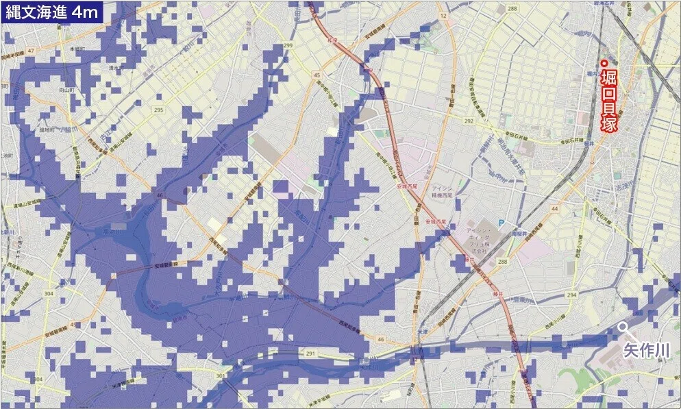 4MAP縄文海進4m