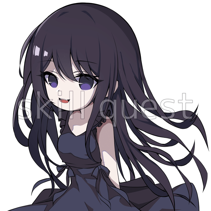 イラスト実績 ダークな雰囲気の女の子 スキルクエスト イラスト制作 Vtuber制作 Note イラスト実績 ダークな雰囲気の女の子 スキルクエスト イラスト制作 Vtuber制作 Note