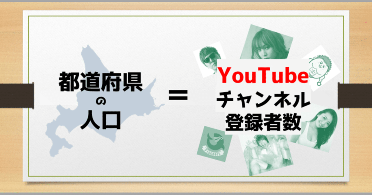 都道府県別 人口とyoutube登録者数を比べてみた Cooove Note