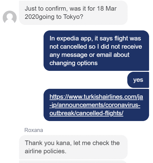 送った英文シェアします Covid19で欠航になった英語版expedia経由での20年3月の航空券代を1年後に払い戻して もらった記録 Ky817 Note