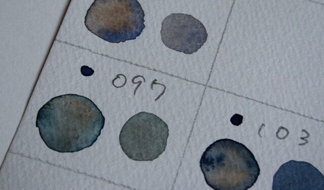 混色帳ｰホルベイン セピア フイニト Note