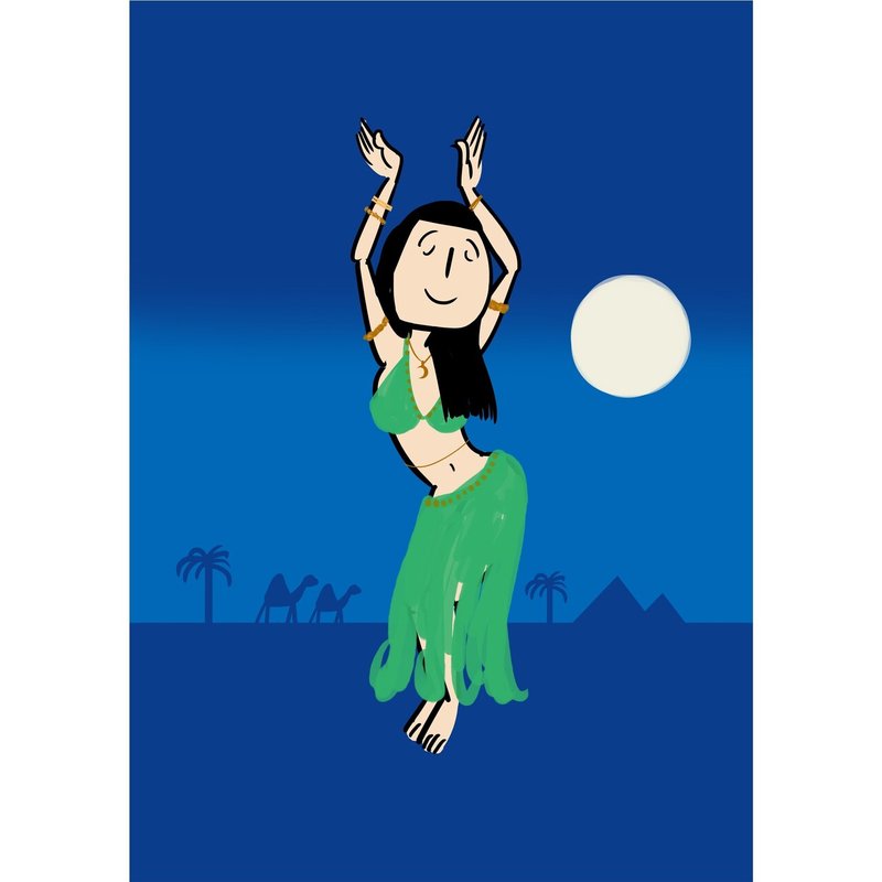 ベリーダンサーさんのイラスト Konomiasahi Note