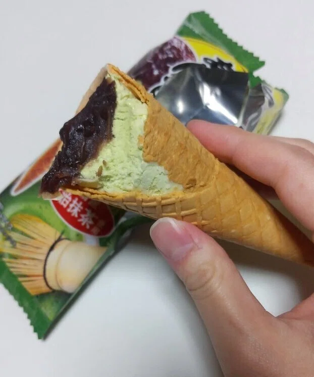 コンビニアイス あんこーん 小倉あん抹茶 ローソン Yamato Note
