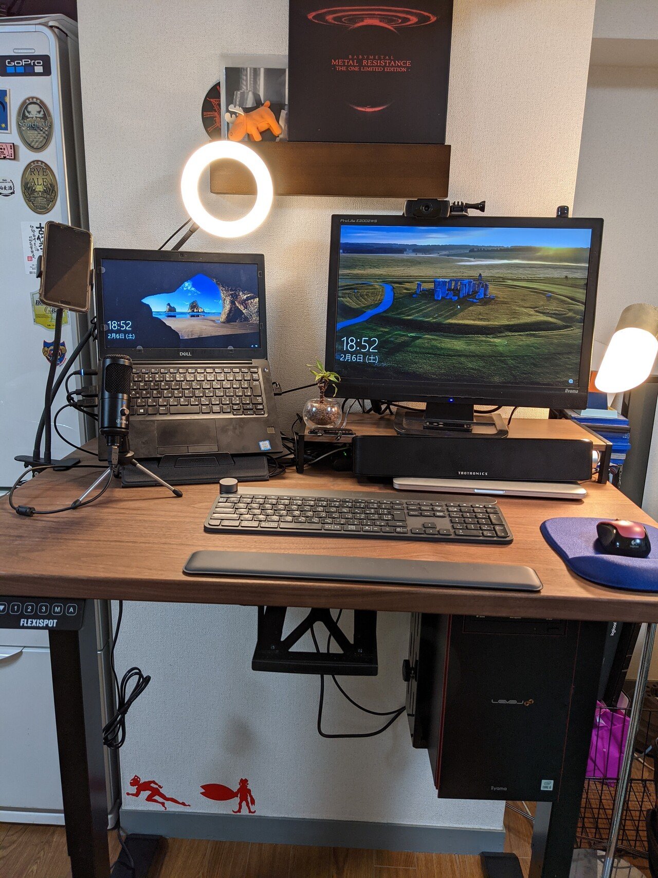 DIY初心者がFlexiSpot E8とかなでもの天板を鬼目ナットを使って