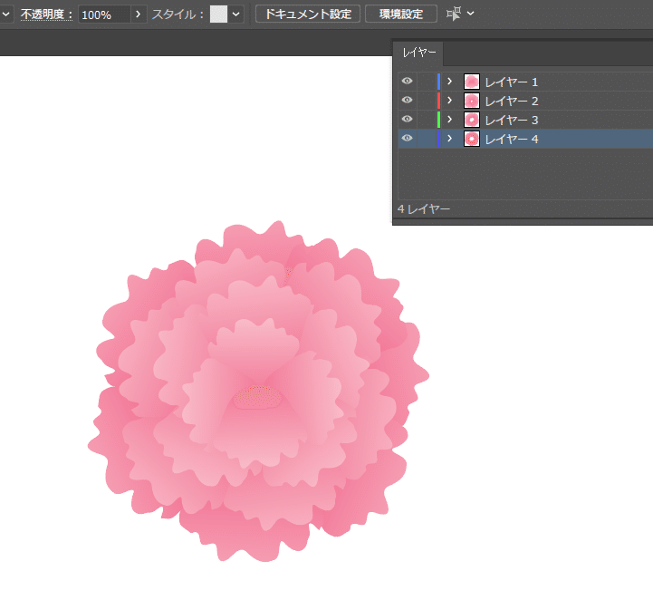Ai 牡丹の描き方 ワープツールとパッカーツール Animation Labo Note