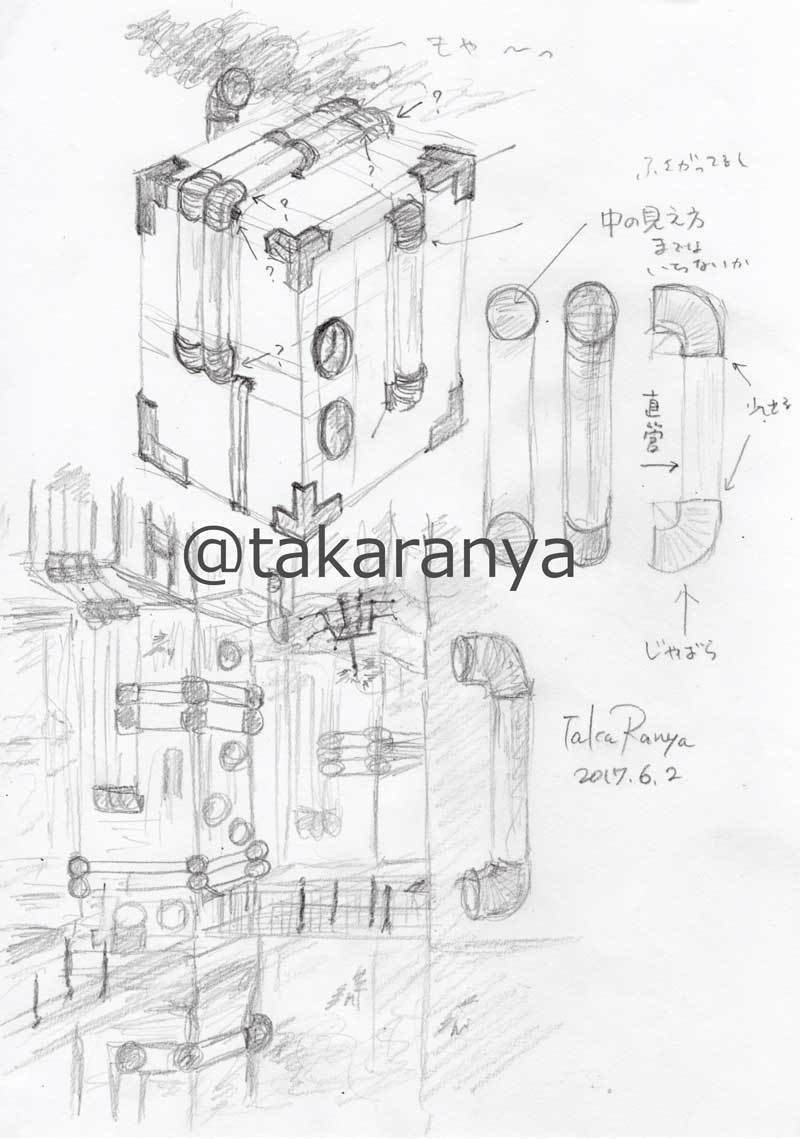 配管とか 配管とか 配管とか スチームパンク練習1 たからにゃ イラスト Note