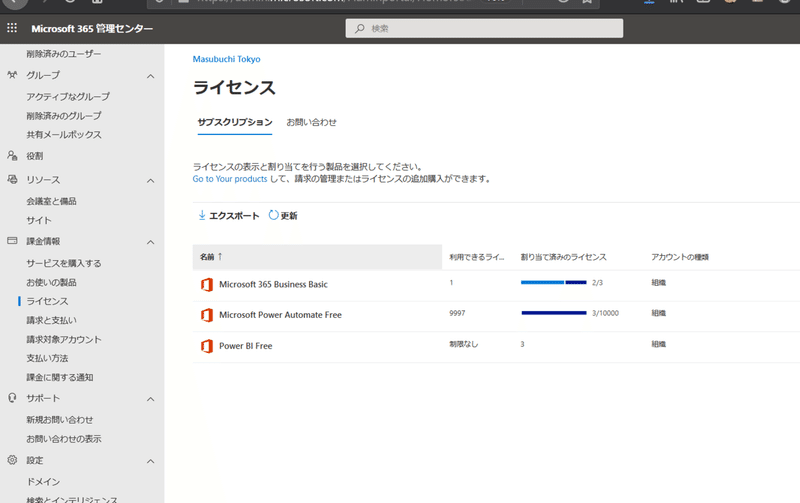 Office 365 のライセンスを減らす 増渕大輔 ぶちさん Note Office 365 のライセンスを減らす 増渕大輔 ぶちさん Note