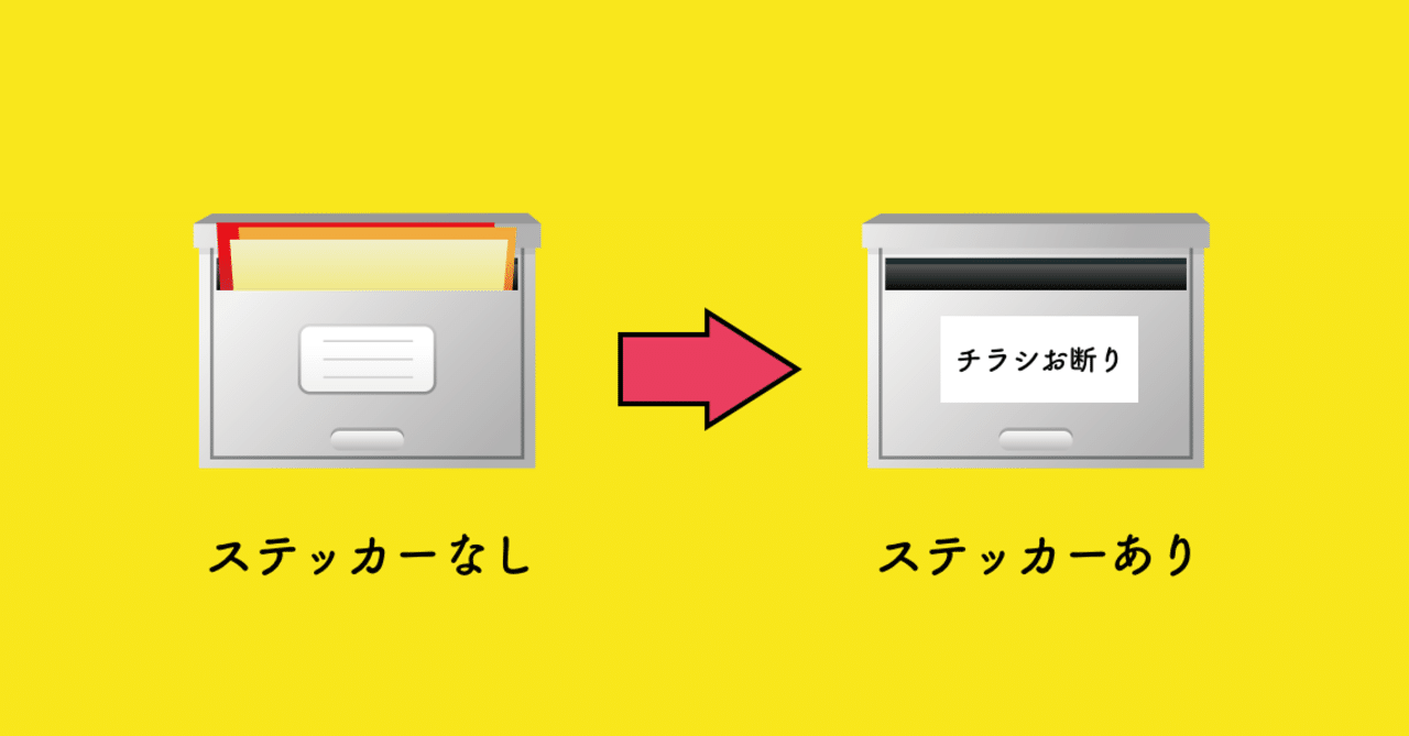 チラシ対策でポストに貼ったお断りステッカーの効果が凄かった かわちゃん Note