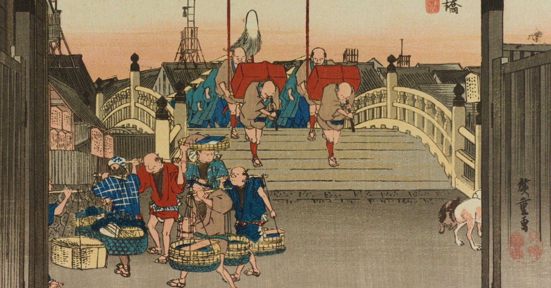 江戸時代の浮世絵師 まずう 安藤広重 版画 東海道五拾三次 廿三 江戸時代の浮世絵師 まずう 安藤広重 版画 東海道五拾三次 廿三