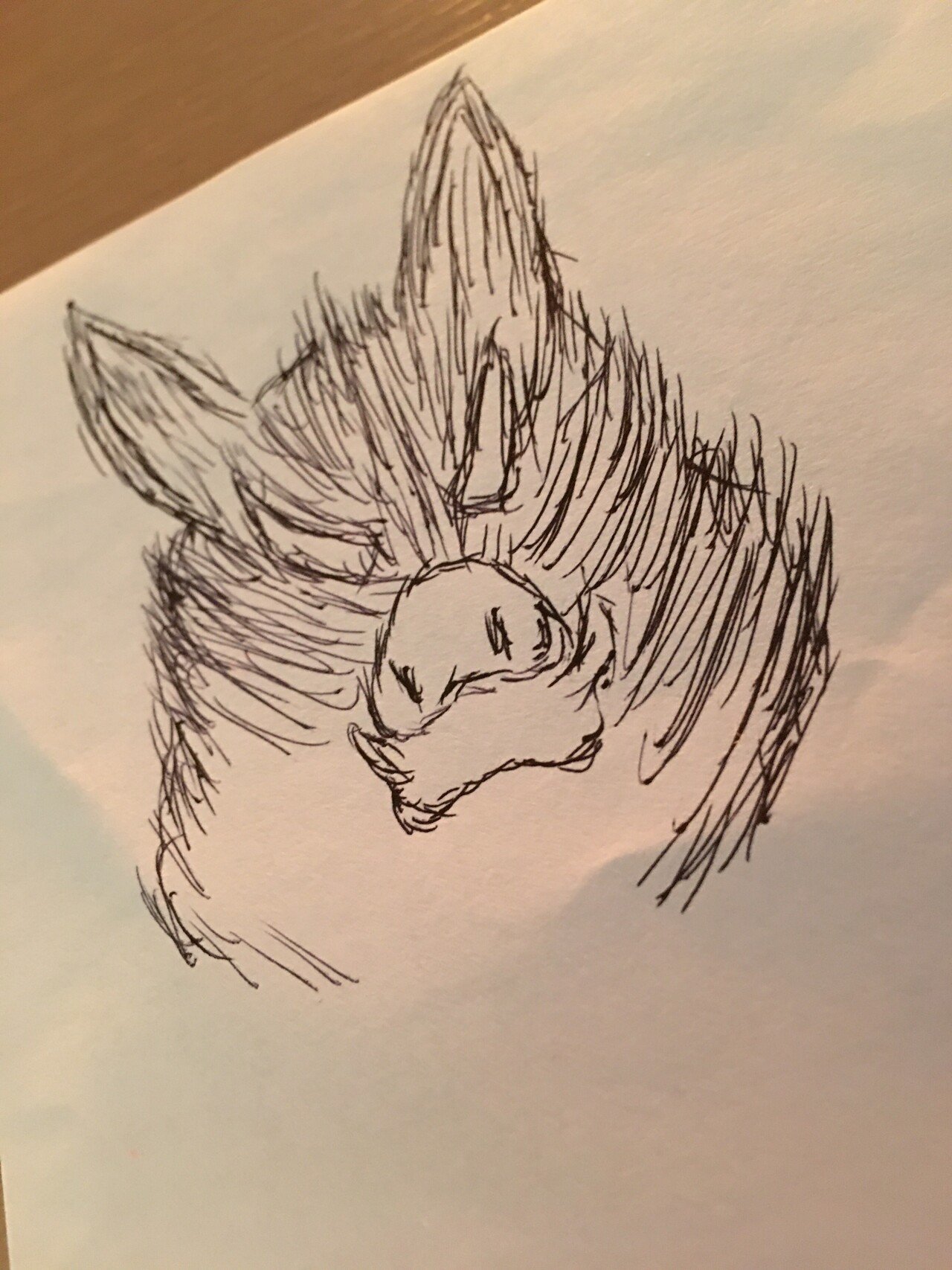 たまたま目の前にボールペンと紙があったので 今後描きたいと思っている絵の一部を簡単に具現化してみました 今後はモダンなテイストの絵 もやっていく予定です この絵を何からサンプリングしたかわかった方には座布 あいだりょうすけ ひづめスタジオ Note