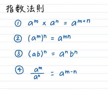 指数法則 Hikari Note