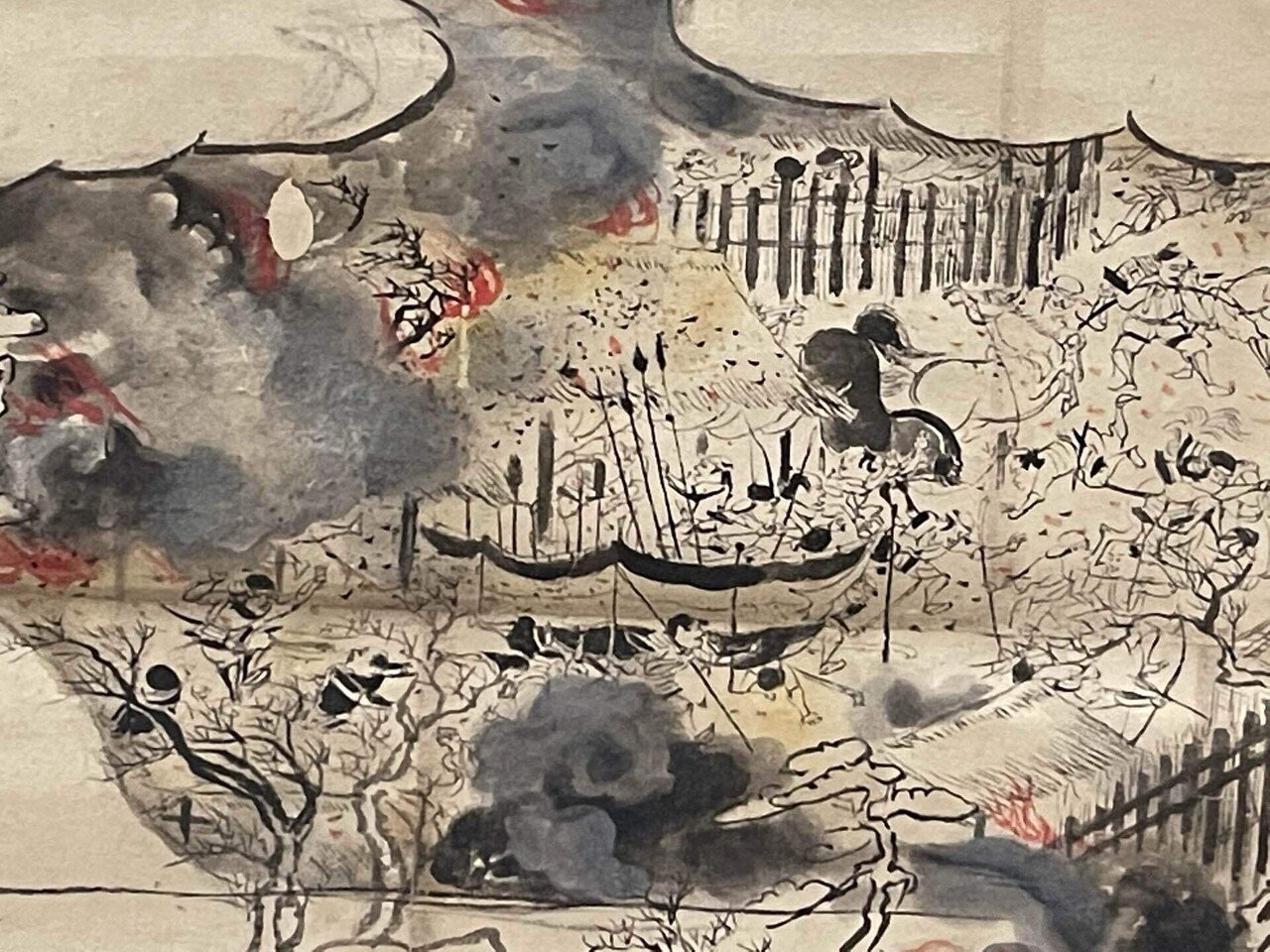 狩野派の合戦図、未完の残念。｜森山 智子