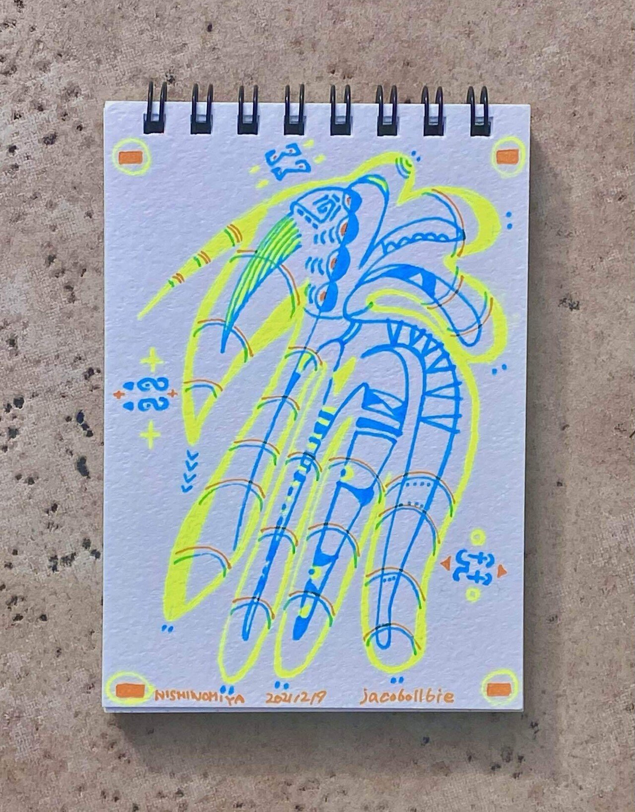 すべてのものはエネルギーです Jacobollbie 画家 石垣島滞在中 Note