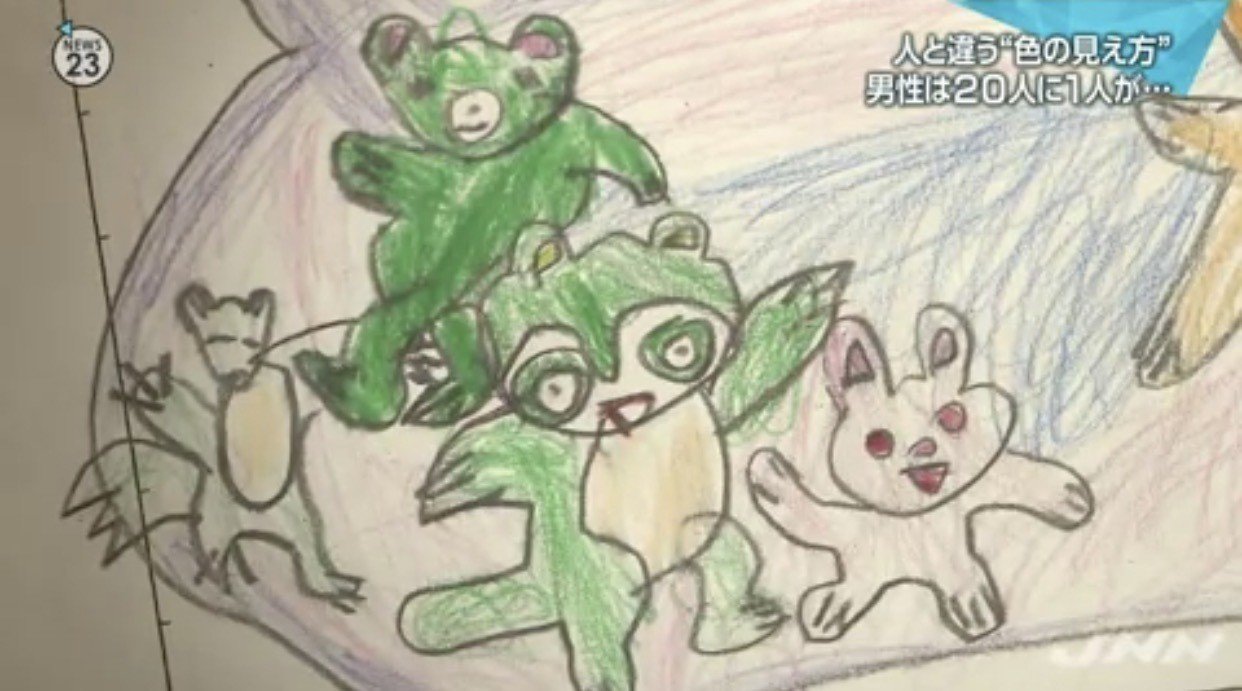 男性人に1人の 色覚異常 知りたかった 見え方の違い ニュースが少しスキになるノート From Tbs News Dig Powered By Jnn Note