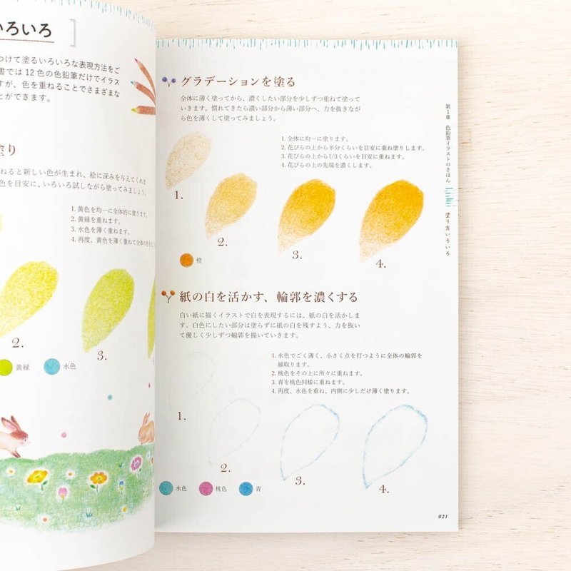 12色の色鉛筆で描く ちいさなイラスト手習い帖 動画付き お花と街と森の動物たち が ２月１２日から発売中です アトリエ リリ 絵本とイラスト と物語 Note