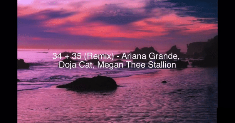 【ちょっぴりえっちな洋楽】【34+35】Billboardトップ3、Ariana Grandeの曲から学ぶホッとな英語