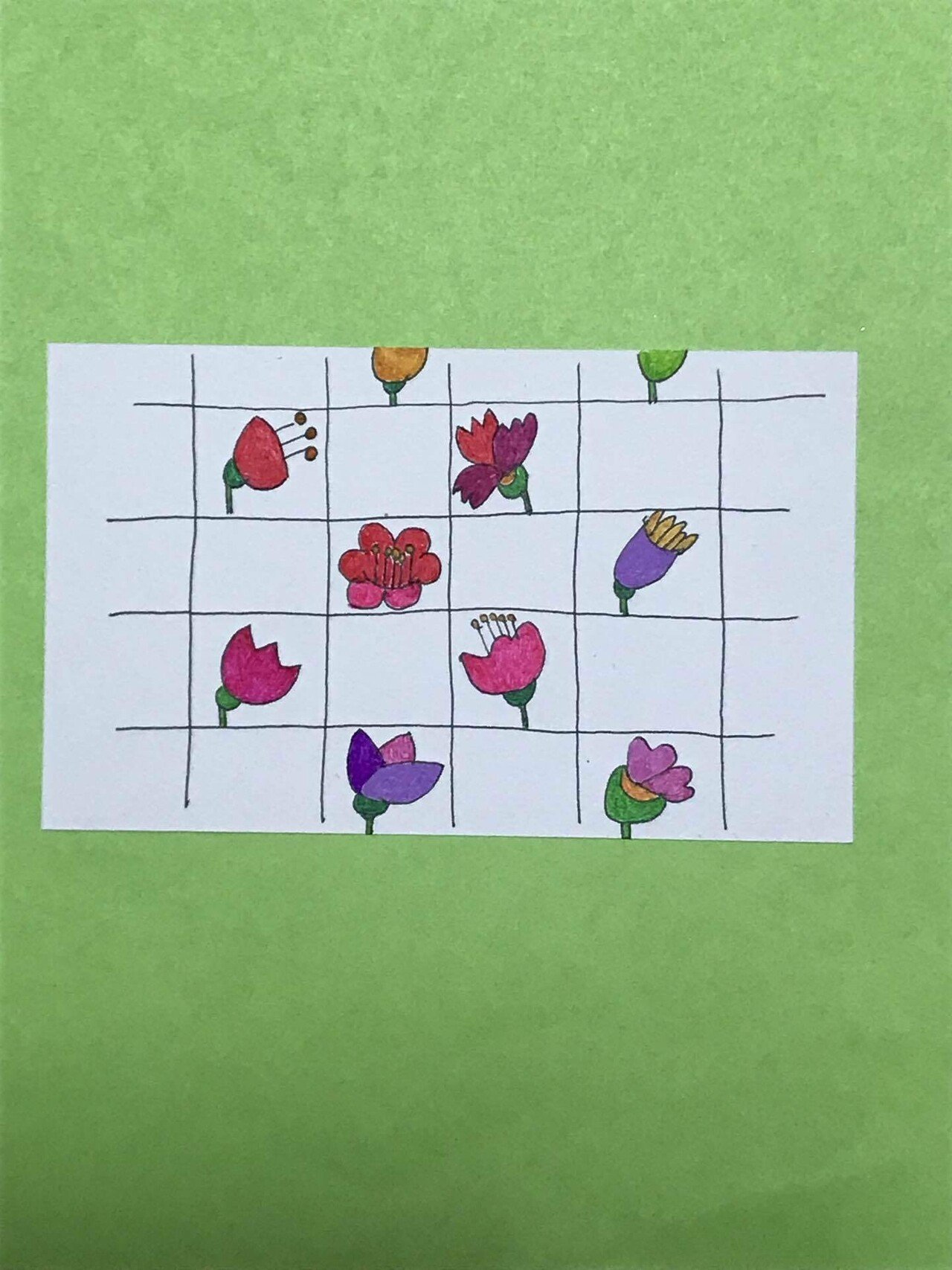 花タイル 花模様 Kyon60 Note