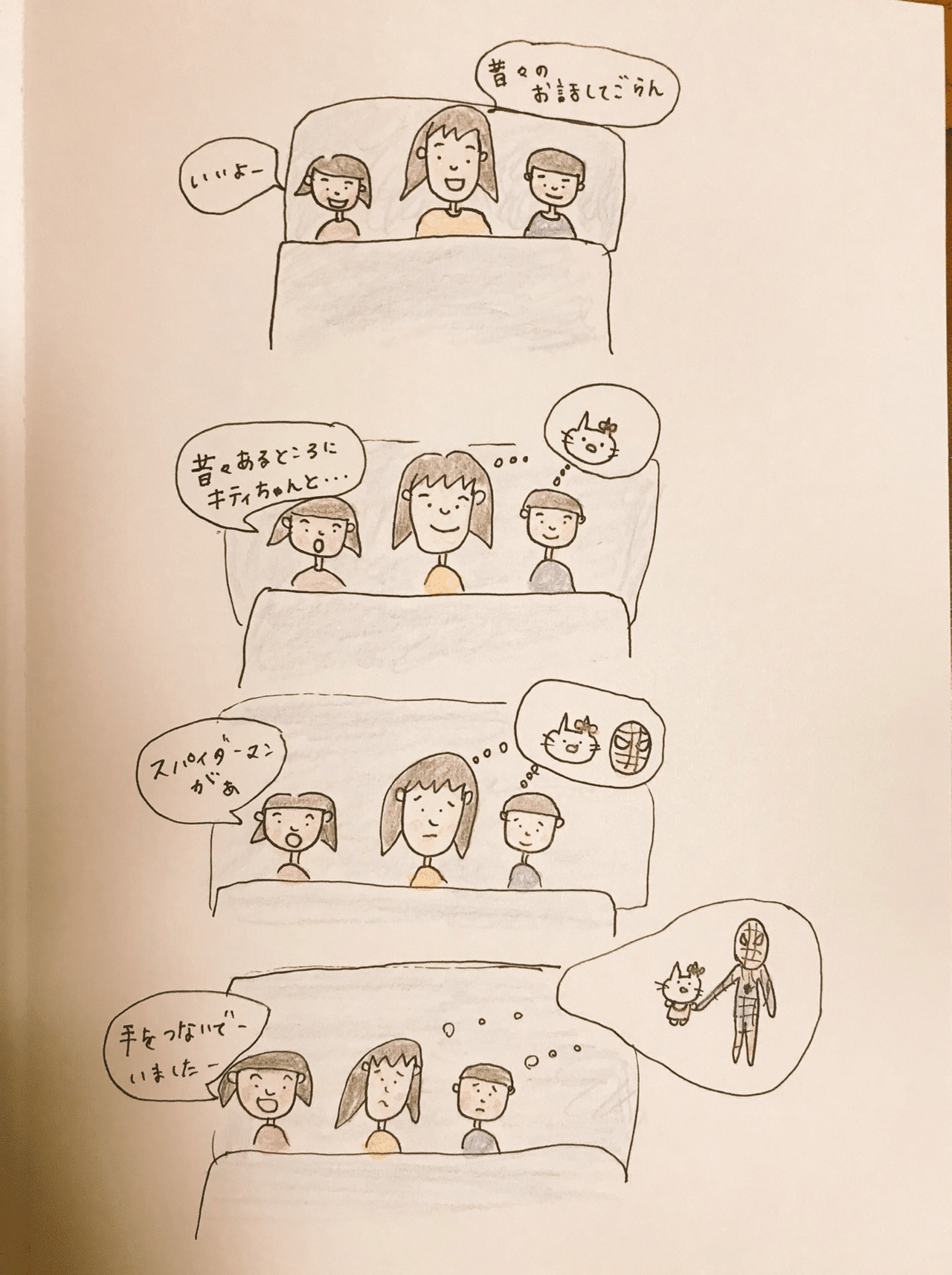 寝る前に子供と素話をするのが好き 娘が3歳になったばかりの頃に話してくれたお話 3歳らしからぬ世界観を持ったお姫様 世界観はそのままに 今もすくすくと成長中 子育て 子育て漫画 子育 雨音 Note