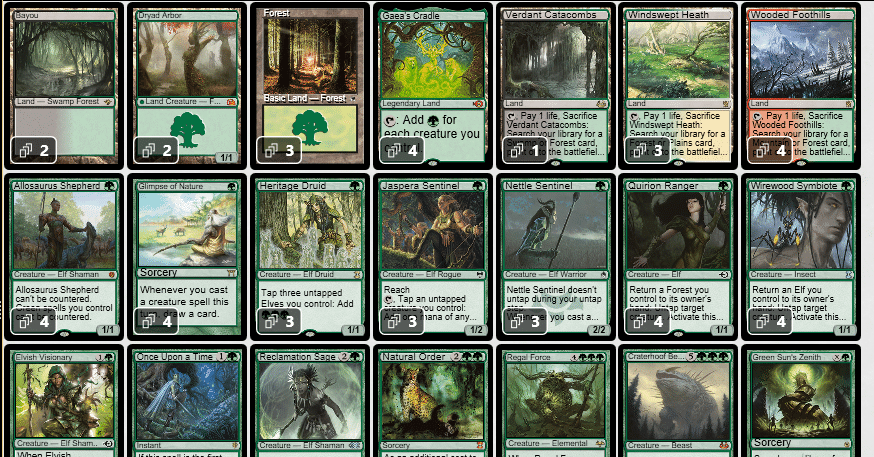 MTG デッキ　パーツ　まとめ売り　レガシー　エルフ MTG エルフの刃、ラスリル 統率者デッキ エルフ EDH 100枚構築