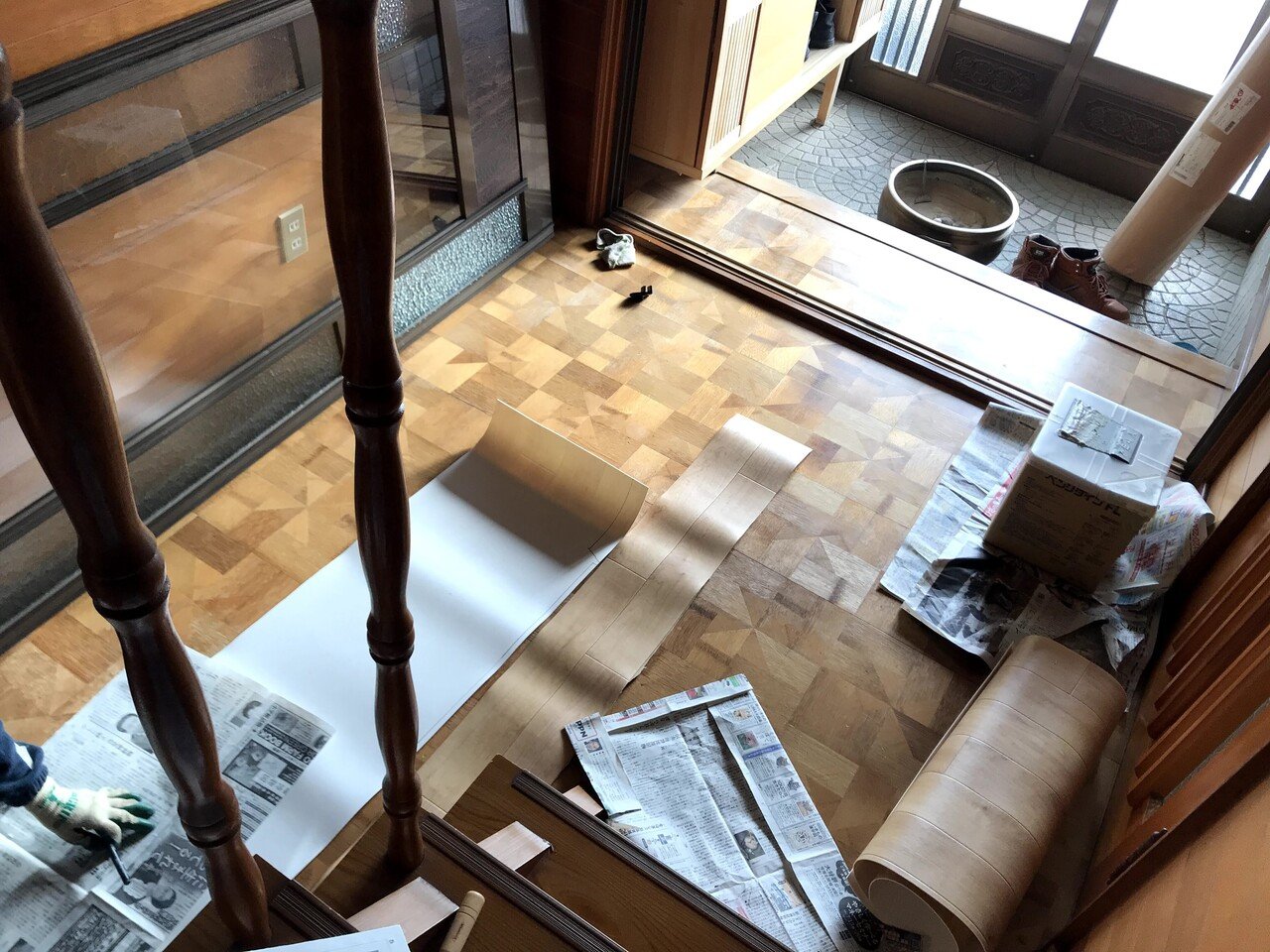 廊下にクッションフロアを敷き詰めて明るくリフォーム 吉田拓実 さいこうファーム Okhotsk Bihoro Note