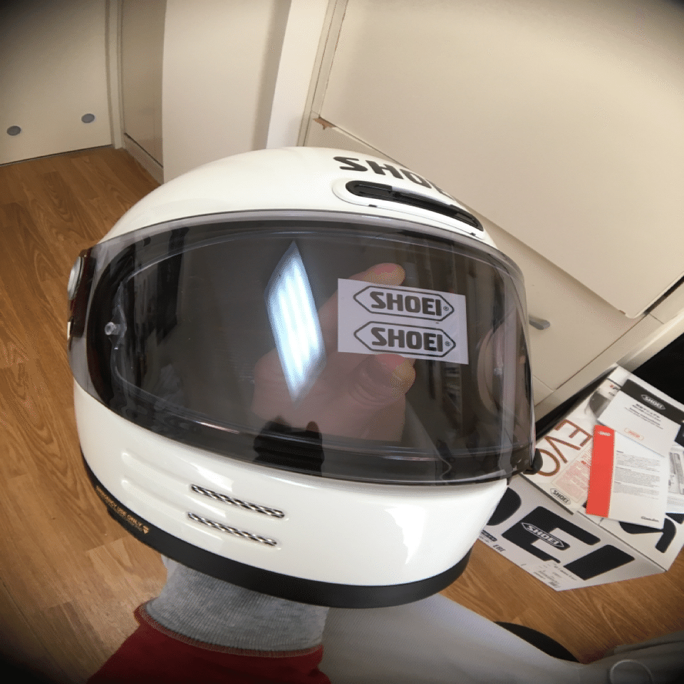 SHOEI グラムスター スモークシールド　クリアシールド付き ミラーだけど暗すぎない】グラムスター用のミラーシールドを探している